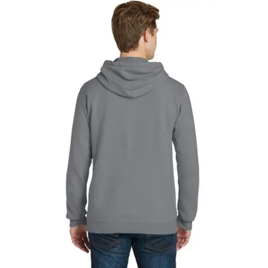 Port & Company&reg; Beach Wash Garment-Dyed Pullover Hooded Adult Sweatshirt Coal {6}