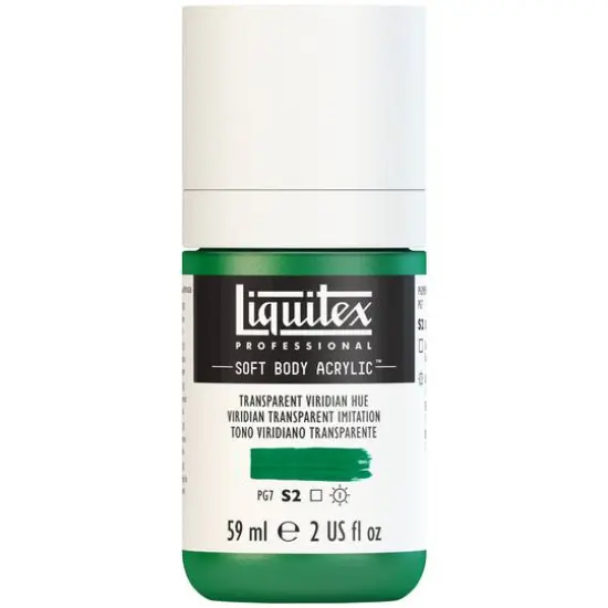 Liquitex&reg; Professional Soft Body Acrylic Bottle, 2oz. Transparent Viridian Hue {8}