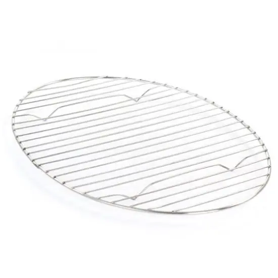 Gibson Home&reg; Radiance 15.5'' Stainless Steel Oval Roaster with Lid and Roasting Rack {6}