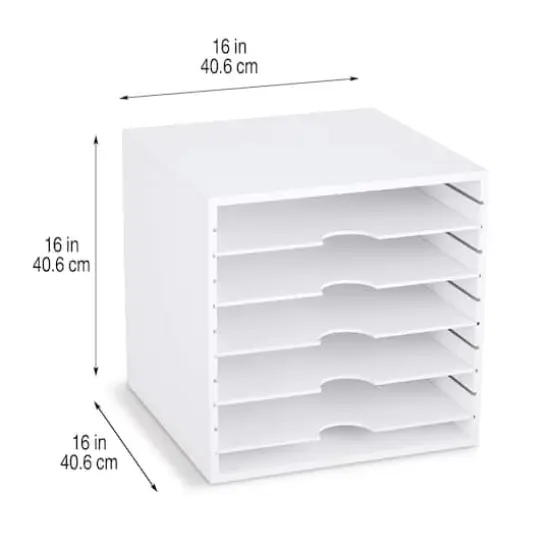 16" White Modular 5-Panel Cube by Simply Tidy&reg; {5}