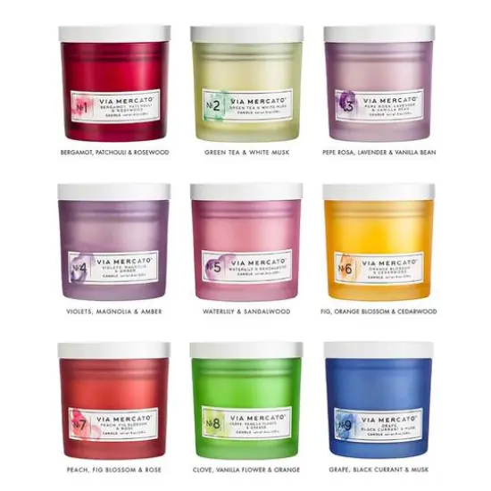 European Soaps Number Jar Candle Fig Orange Blossom and Cedarwood {6}