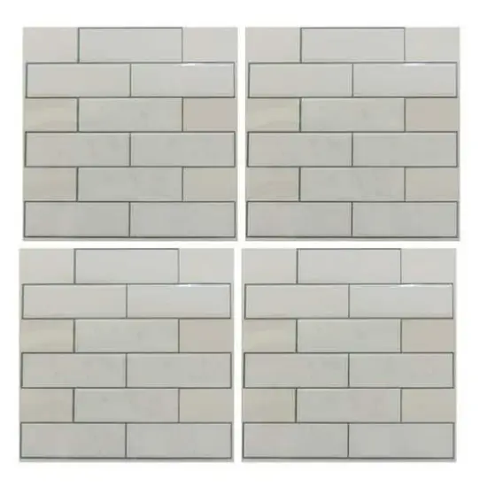 RoomMates Sticktiles Classic Subway Peel & Stick Wall Decals, 4ct. {1}