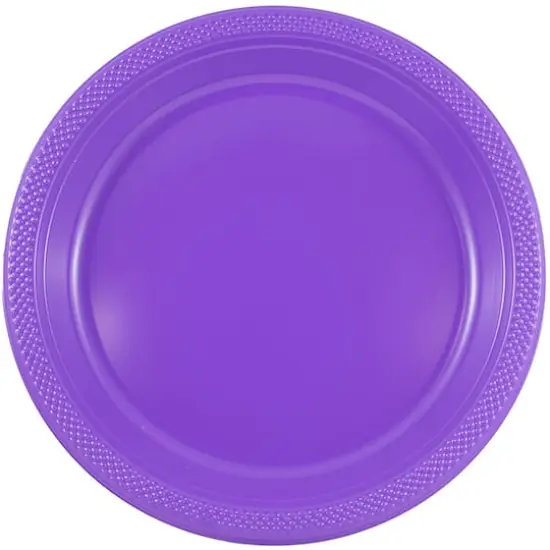 JAM Paper 9" Plastic Party Plates, 20ct. Purple {1}