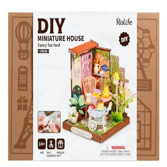Rolife&reg; Fancy Tea Yard DIY Miniature House Kit {7}