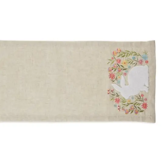 DII&reg; 70" Spring Meadow Embroidered Table Runner {3}
