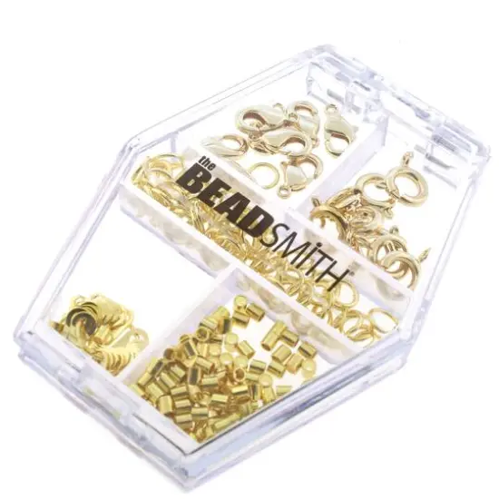 The Beadsmith® Basic Elements™ Gold-Plated Findings Assortment {1}
