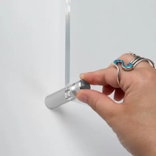 Wexel Art 12" x 12'' Acrylic Floating Frame for Album Covers with Silver Hardware {7}