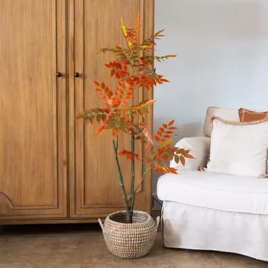 4ft. Autumn Sumac Artificial Fall Tree  {3}