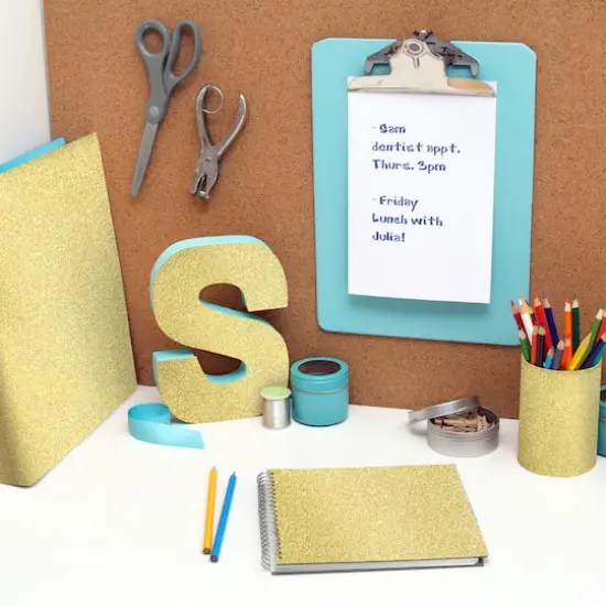 Con-Tact&reg; 18" x 6ft. Glitter FX Gold Peel N Stick Covering {6}