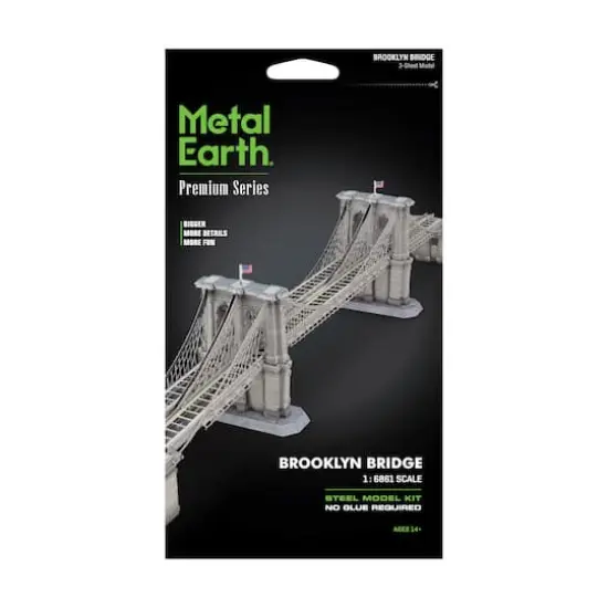 Metal Earth Premium Series 3D Metal Model Kit - Brooklyn Bridge {3}