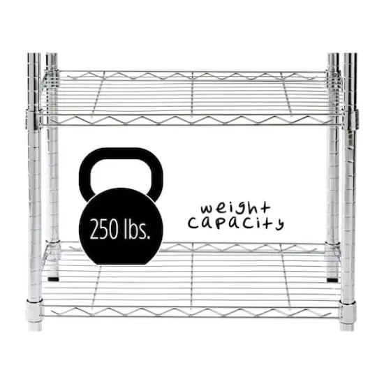 Honey Can Do Chrome 6-Tier Heavy-Duty Adjustable Shelving Unit {12}