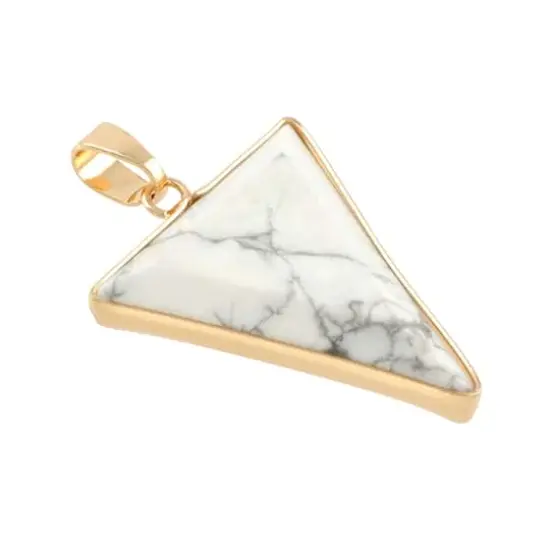 White Howlite Triangle Pendant by Bead Landing&trade; {1}