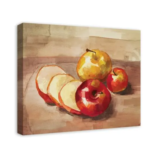 Apple Still Life Canvas Wall Art {5}
