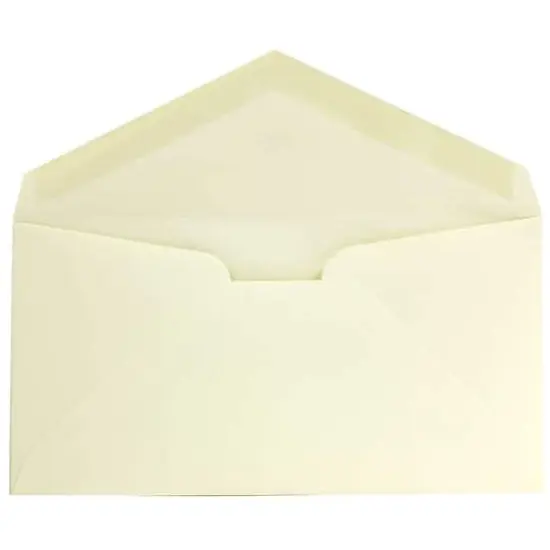 JAM Paper 3.875" x 7.5" Ivory Wove Monarch Strathmore Invitation Envelopes, 50ct. {3}