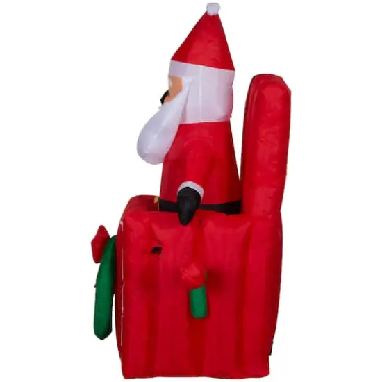5ft. Animated Airblown&reg; Inflatable Christmas Santa in Pop-Up Box {4}