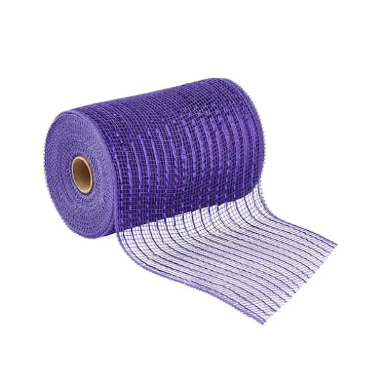 5.5" x 45ft. Mesh Wide Ribbon by Celebrate It&reg; Purple {1}