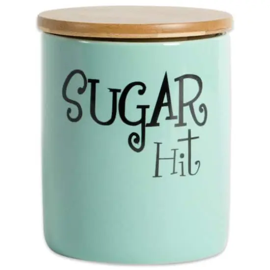 DII&reg; Coffee, Sugar & Tea Ceramic Canister Set Aqua {5}