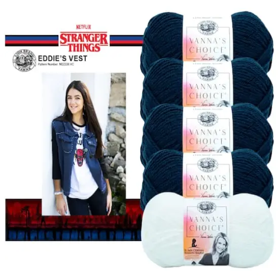 Lion Brand&reg; Stranger Things Eddie's Vest Knit Project Kit {1}