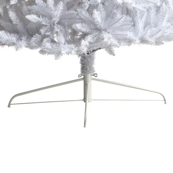 12ft. Unlit Slim White Artificial Christmas Tree {5}