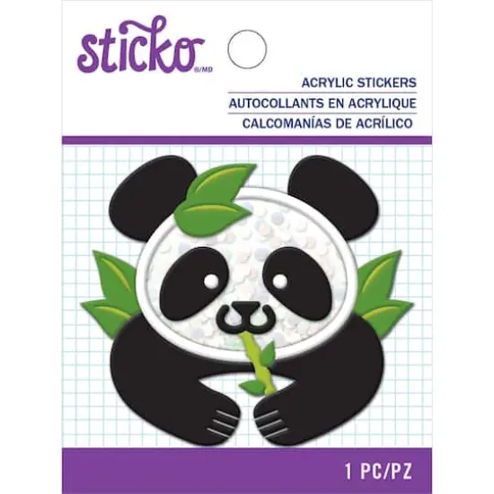 Sticko&reg; Panda Acrylic Sticker {3}