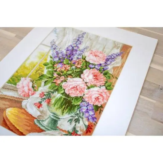 Luca-s Flowers At The Window Counted Cross Stitch Kit {13}