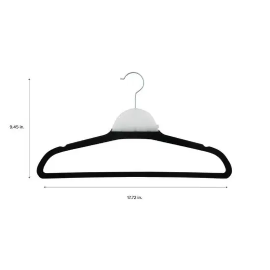 Hanglo by Simplify Black Velvet Hangers, 32ct. {5}