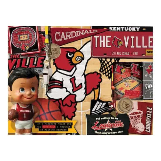 College Team Retro Series 500 Piece Puzzle Louisville Cardinals {5}