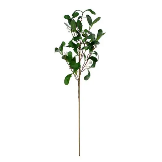 24" Green and White Snow Mistletoe Artificial Christmas Spray {5}