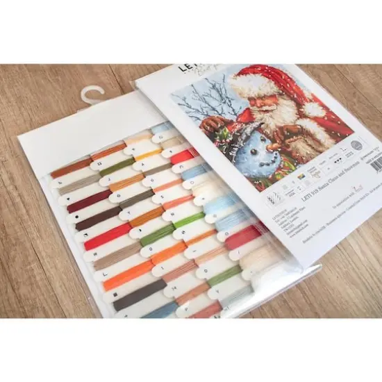 Letistitch Santa Claus And Snowman Counted Cross Stitch Kit {6}