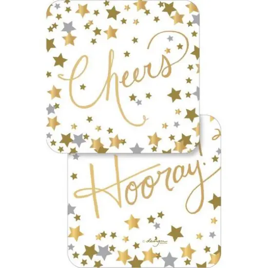 JAM Paper Confetti Cheers Coasters, 60ct. {1}