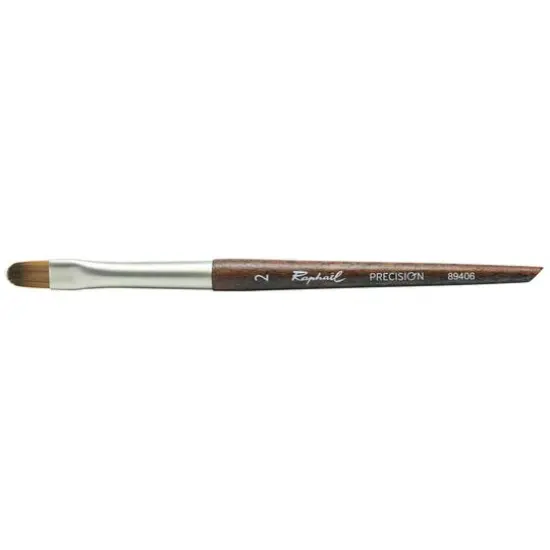 Raphael Mini Precision Short Handle Filbert Brush, Size 02 {1}