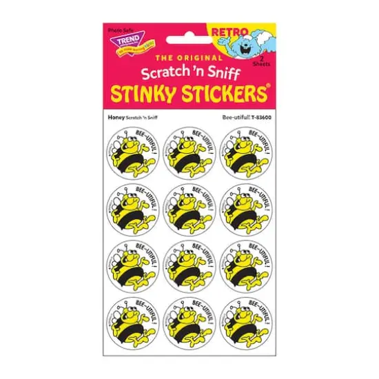 TREND Enterprises&reg; Bee-utiful! Honey Scented Stickers, 6 Packs of 24 {4}