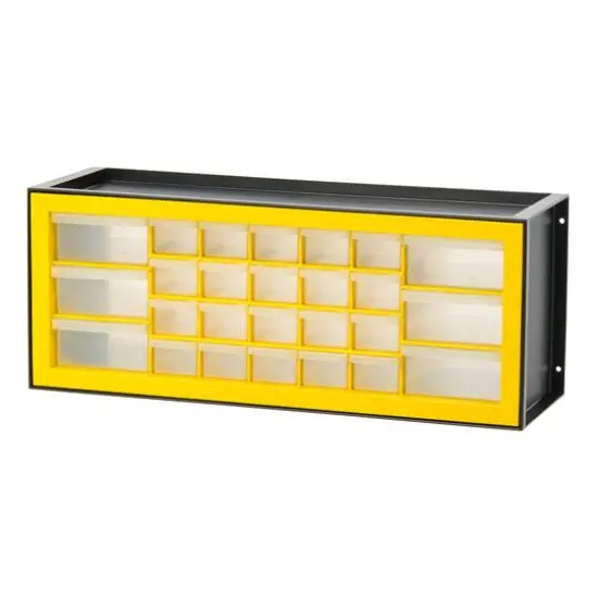 IRIS Black and Yellow 26-Drawer Parts Cabinet {10}