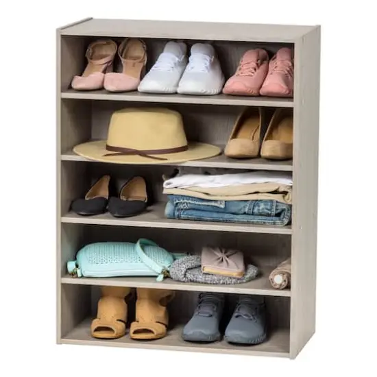 IRIS&reg; 31.5" 5-Tier Organizer Shelf Gray {3}