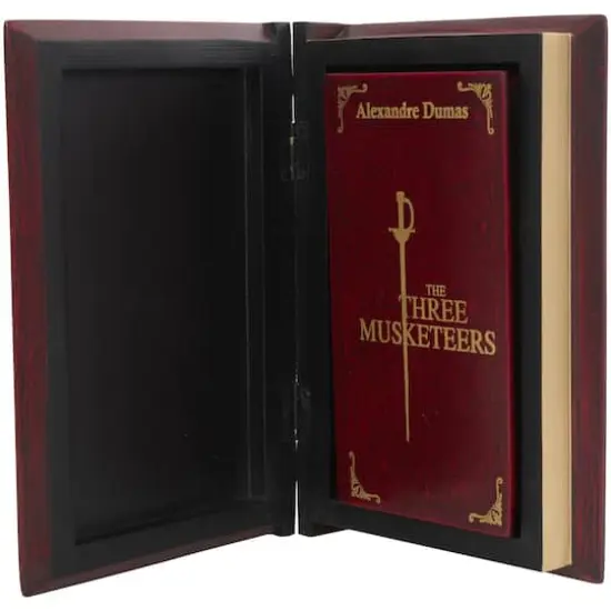 Red The Three Musketeers Storage Faux Book Box Set {5}