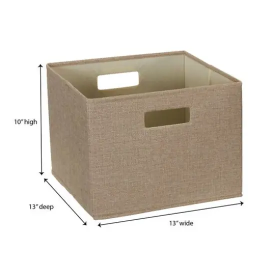 Household Essentials Storage Cubes, 2ct. Brown {4}
