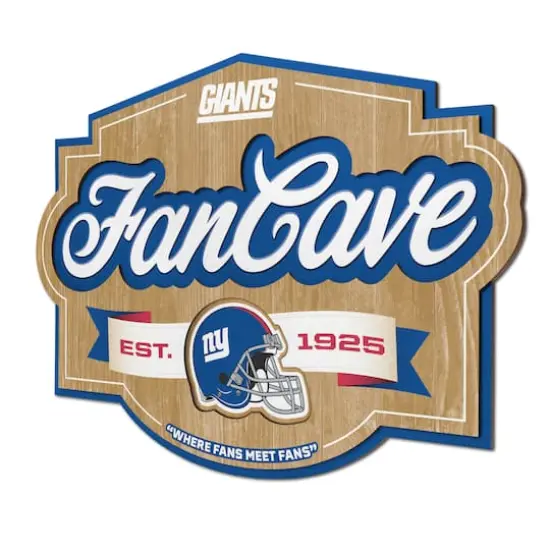 NFL Fan Cave Sign New York Giants {1}