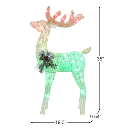 Mr. Christmas 3ft. Outdoor Animated Fiber-Optic Reindeer {5}