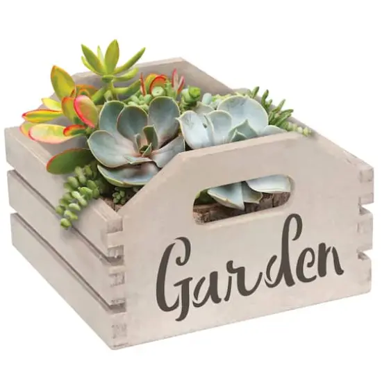 ArtSkills&reg; 7" Medium Rustic Whitewash Crate, 4ct. {5}