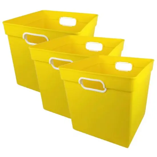 Romanoff&reg; Cube Bin, 3ct. Yellow {1}