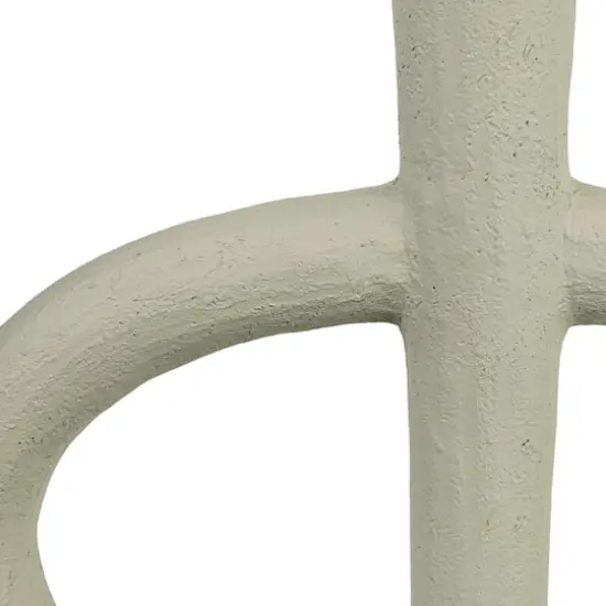 Hello Honey&reg; 10" Ivory Modern Sculptural Taper Candle Holder {4}