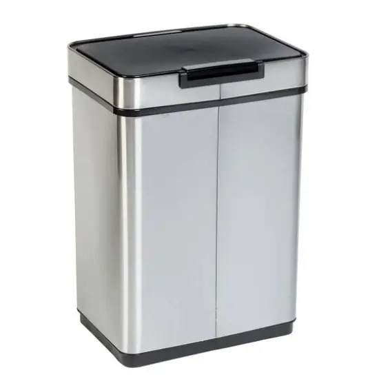 Honey Can Do 50L Stainless Steel Trash Can with Motion Sensor {5}