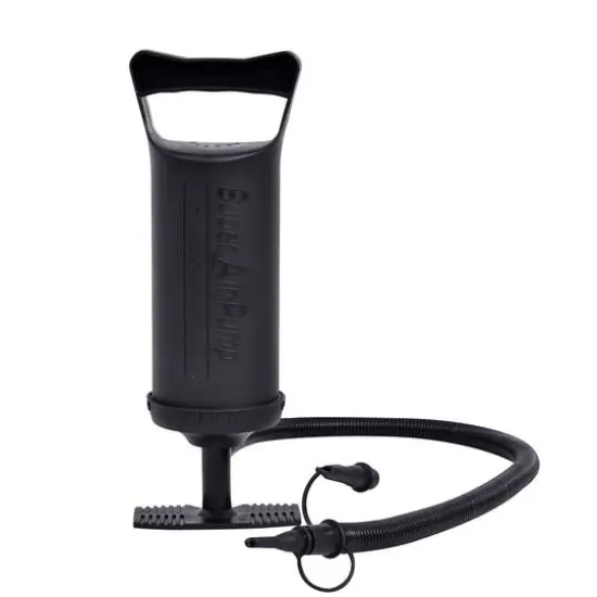12" Black Portable Double Action Super Air Pump {1}