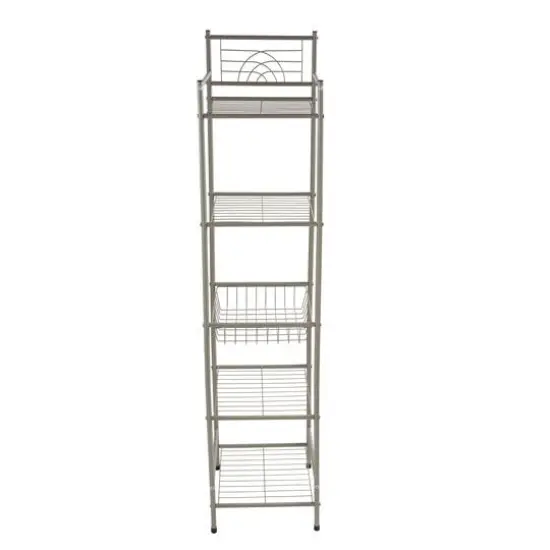 Bath Bliss Satin Nickel Bronze 5-Tier Storage Shelf {4}