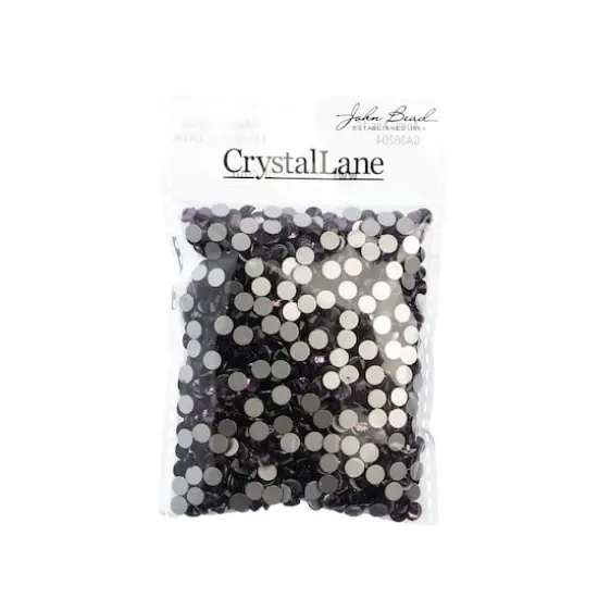 John Bead Crystal Lane SS20 Round Flatback Czech Crystals, 1,440ct. Light Purple {4}