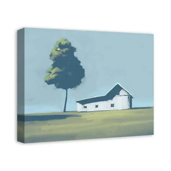 Barn And Big Sky 20" x 16" Canvas Wall Art {3}