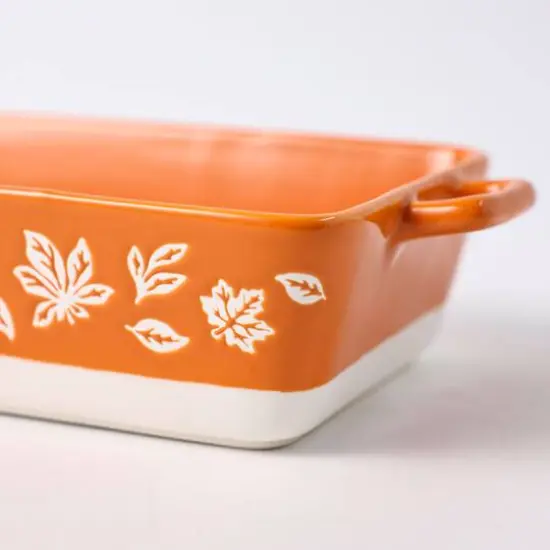 11" Orange Fall Foliage Baking Dish by Ashland&reg; {3}