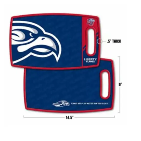 14" Liberty Flames Logo Series Cutting Board {4}