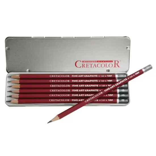 Cretacolor&reg; Fine Art Graphite Pencil Tin Set {3}