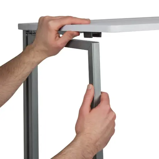 Organize It All 29" x 18" x 32" Foldable Scratch-Resistant Desk White {5}